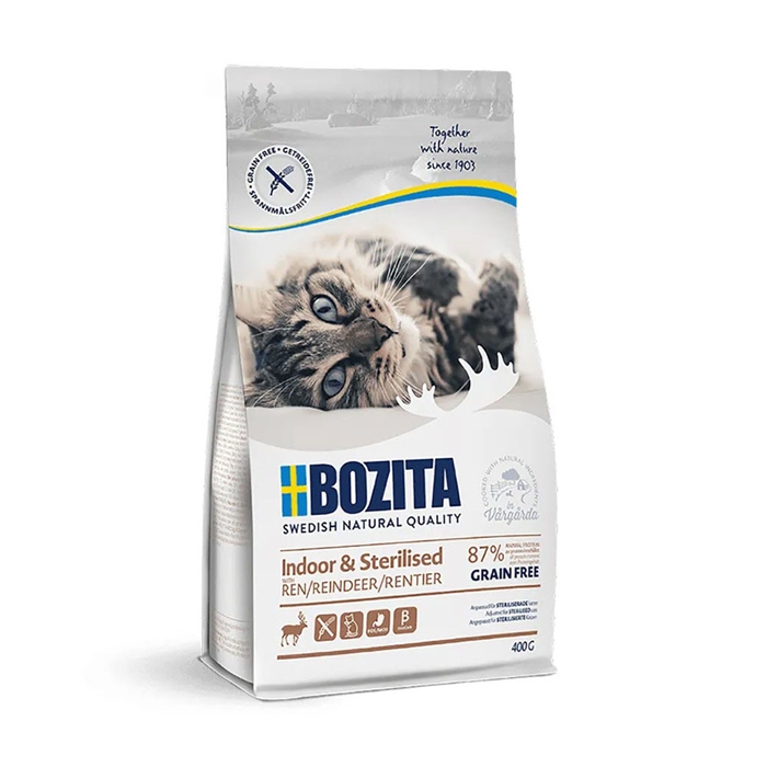 Bozita Kornfritt Torrfoder För Katten Indoor & Sterilised