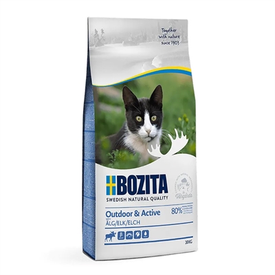 BOZITA Kattfoder Outdoor & Active med Älg 10 kg