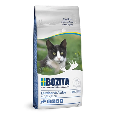 Bozita Kattfoder Outdoor & Active med Älg 2 Kg