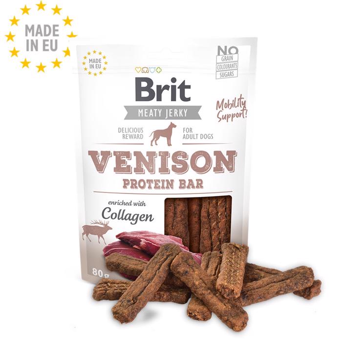 Brit Meaty Jerky Venison hundproteinbar med rådjur