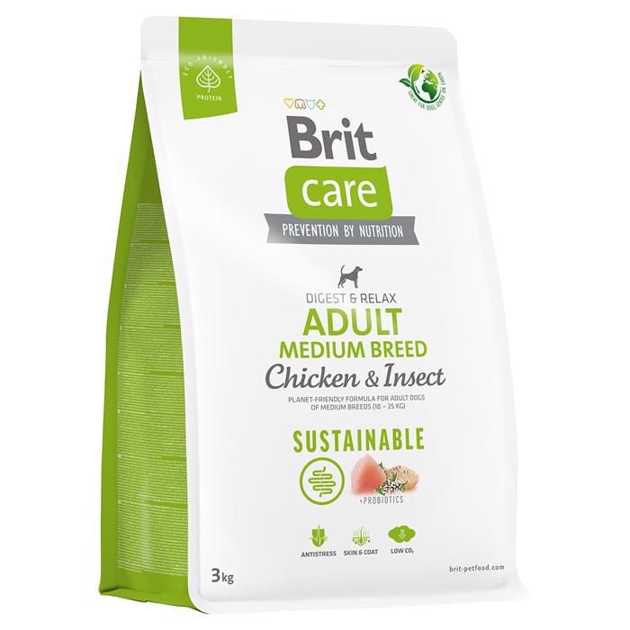 BRIT Care Hundfoder Sustainable Adult Medium Breed med Kyckling & Insekter