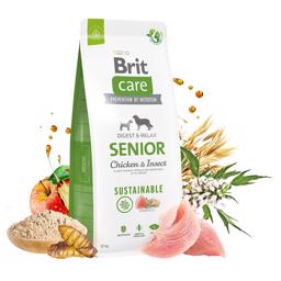 Hundmat BRIT Care Sustainable Senior med Kyckling & Insekter 12kg
