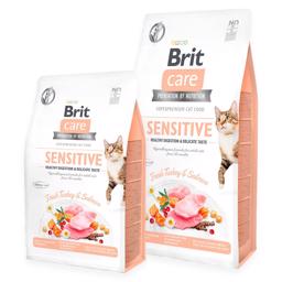 Brit Care Cat Food For Sensitive Cats Sensitive Fresh Turkey & Lax
