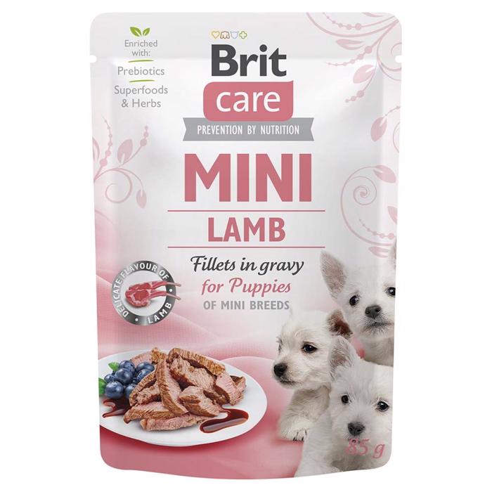 Brit Care Våtfoder För Valp Mini Fillets In Gravy Lamm 85g