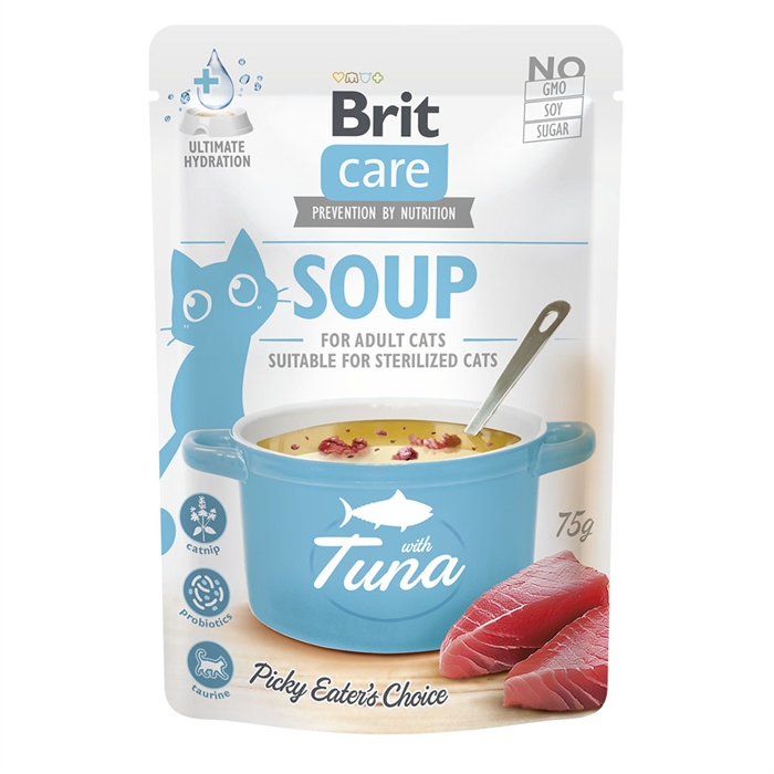 Brit Care Kattmat Soup med Tonfisk För Vuxna Katter 75g