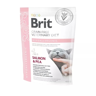 Brit Veterinary Diet Grain Free Kattfoder Hypoallergenic 400g