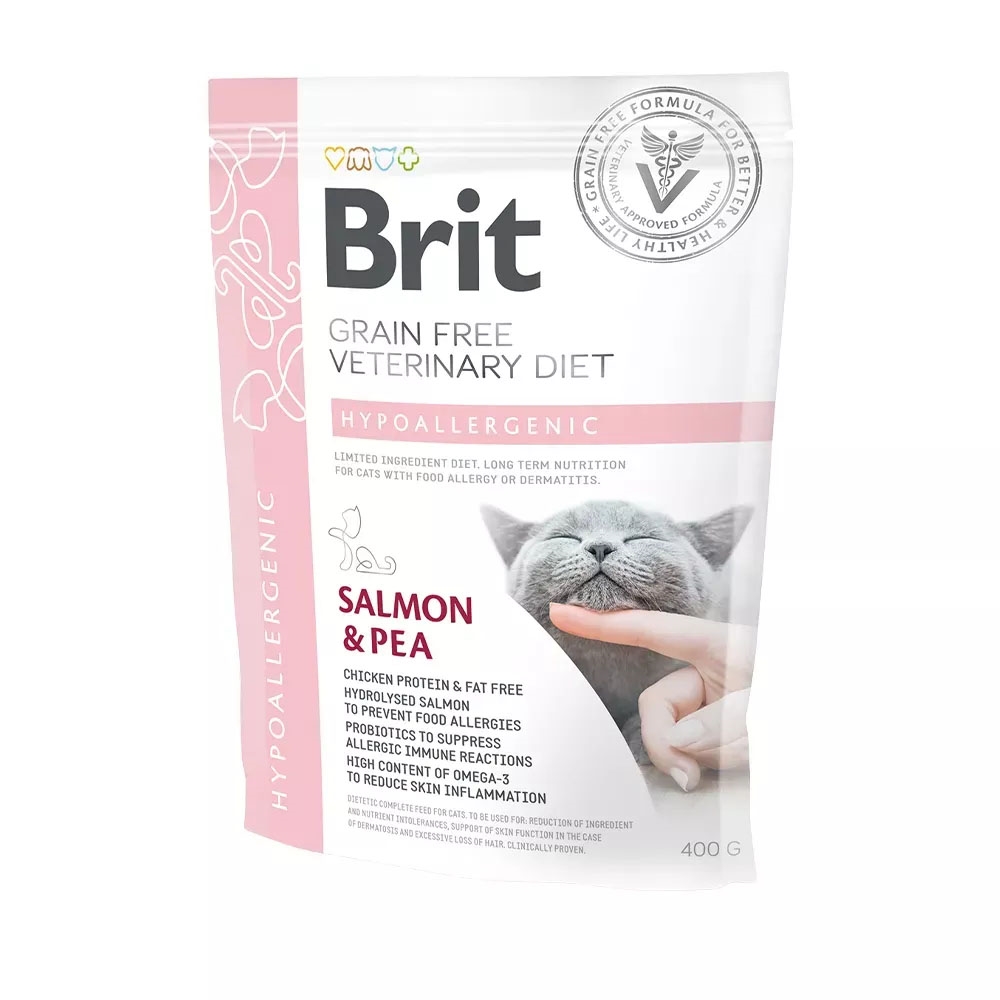 Brit Veterinary Diet Grain Free Kattfoder Hypoallergenic 400g