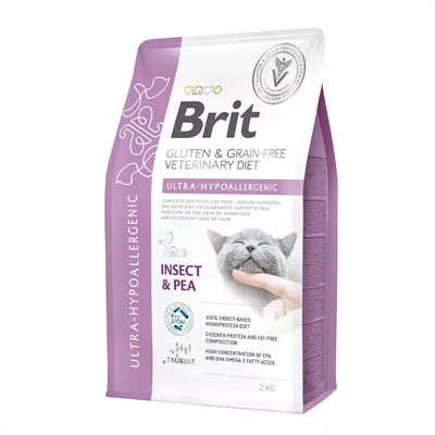 Brit Veterinary Diet Grain Free Kattfoder Ultra Hypoallergenic 2 Kg