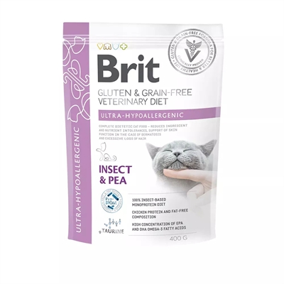 Brit Veterinary Diet Grain Free Kattfoder Ultra Hypoallergenic 400g