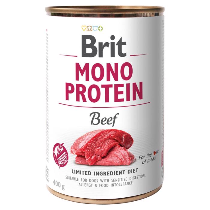 Brit Mono Protein Våtfoder För Hunden Med Nötkött 400gr
