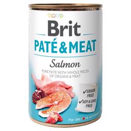 Brit Paté & Meat Hundfoder med Lax 400gr