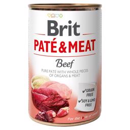 Brit Paté & Kött Hundfoder med nötkött 400gr