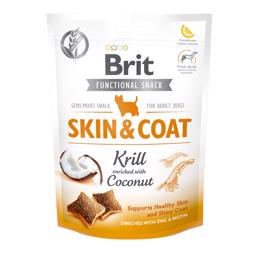Brit Functional Snack Skin Coat Krill and Coconut 150 gram
