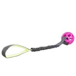 Trixie bungee tugger boll med rep för hundträning och lek