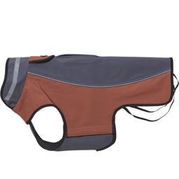 Buster Softshell Hundjacka Grey Leather Brown