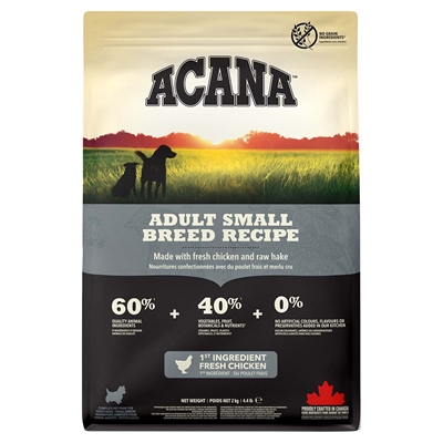 Acana Dog Range Small Breed Spannmålsfritt Hundfoder med Kyckling