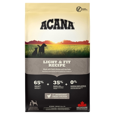 Acana Dog Range Adult Light & Fit Spannmålsfritt Hundfoder med Kyckling