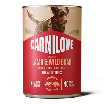 Carnilove Hundpaté med Lamm & Vildsvin 400 g