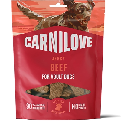 Carnilove Jerky Beef & Beef Muscle Fillet ProteinBar Med Nötkött