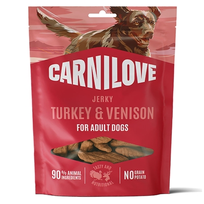 Carnilove Jerky Turkey & Venison Fillet ProteinBar Med Kalkon & Vilt