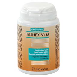 Diafarm Felinex Vitamin- och mineraltillskott för katter 200 st.