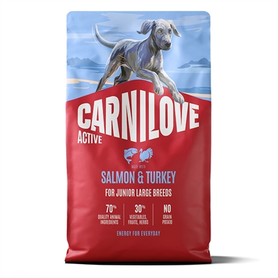 Carnilove Active Hundfoder Junior Large Breed Salmon & Turkey 4 Kg