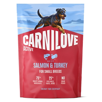Carnilove Active Hundfoder Adult Small Breed Salmon & Turkey 1,5 kg