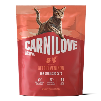 Carnilove Active Kattfoder för steriliserade med Nötkött & Vilt 400g