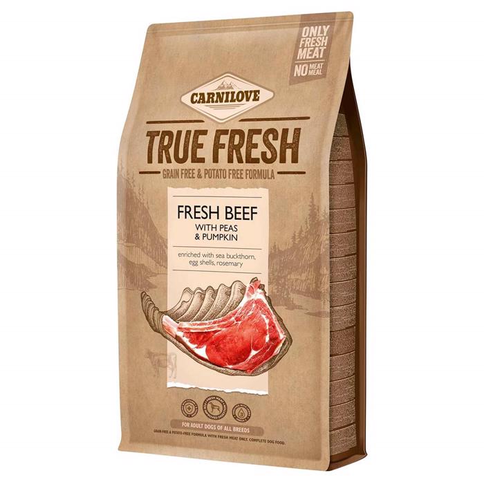 Carnilove True Fresh Dog Food med nötkött, ärtor och pumpa