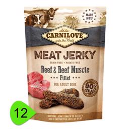 Carnilove Jerky Beef & Beef Muscle ProteinBar With Beef Steak STOR