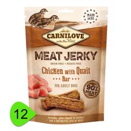 Carnilove Jerky Chicken & Quail ProteinBar With Chicken & Quail STOR KÖP