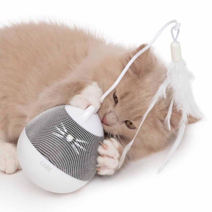 Catit Aktivitetsleksak För Katter Pixi Spinner Vit & Grå