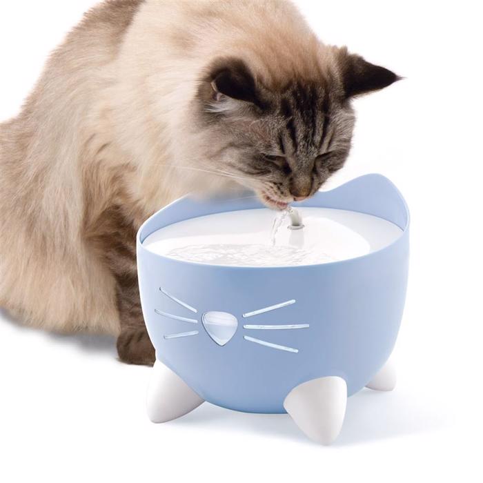 Catit PIXI Drink Fountain 2,5 liter färskvatten för din Mis BLUE