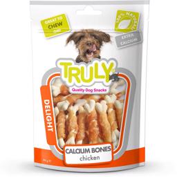 Truly Calcium Bone Chicken Twisted Läckra kalciumben 90g
