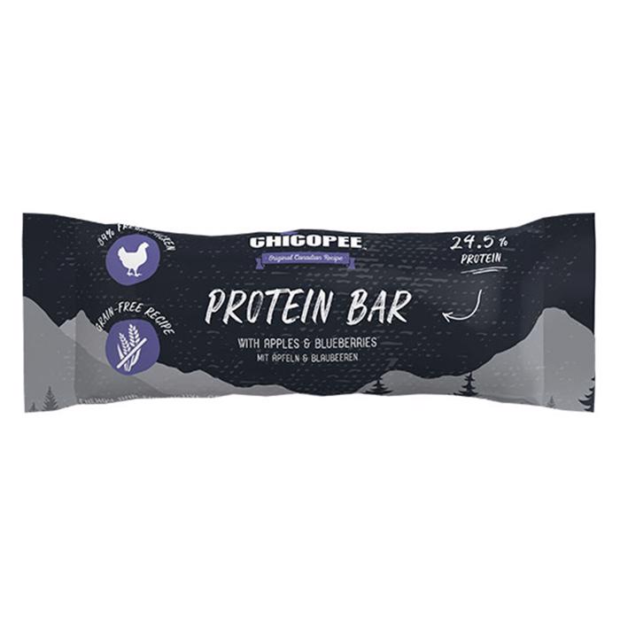 Chicopee Proteinbar för hundar med kyckling, äpple och blåbär 1 st 25g