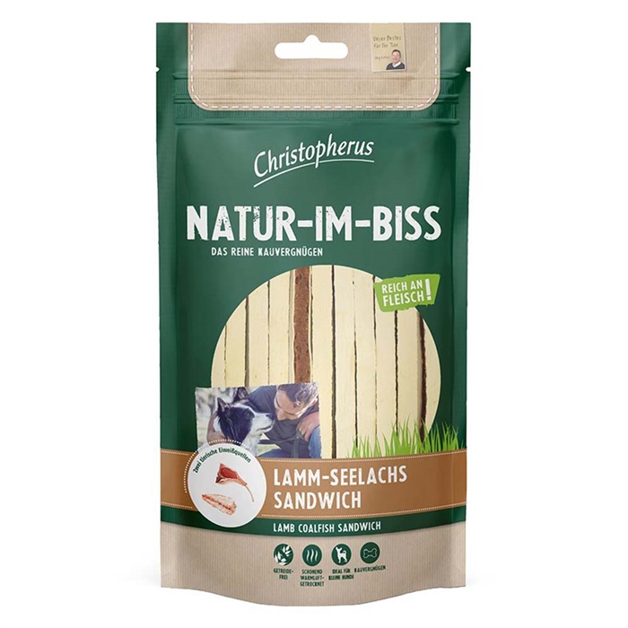 Christopherus Natur-im-biss Mjuka Sandwich Stänger med Lamm & Sej 70g