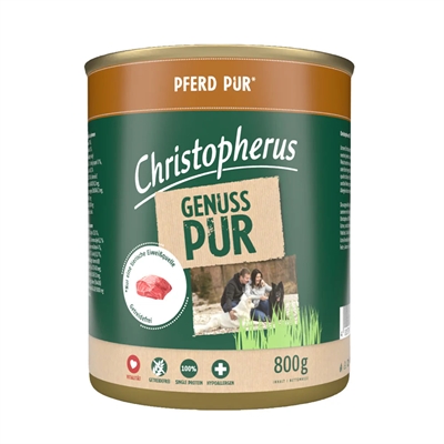 Christopherus Genuss Pur Våtfoder med Häst 800g