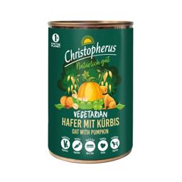 Christopherus Vegetariskt våtfoder för hundar med havre & pumpa 400g