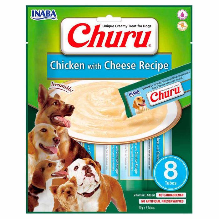 Inaba Churu Recipe Creme Godis 20g x 8 tuber Chicken & Cheese