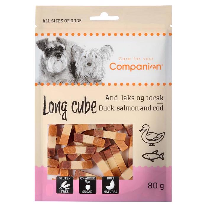 Companion Long Cube med Anka, Lax & Torsk 80g