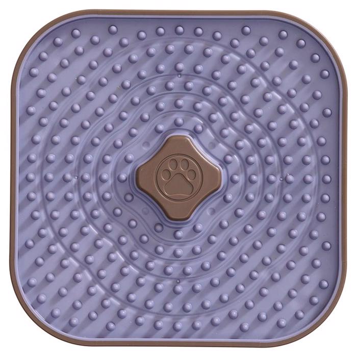 Companion Lick Enrichment Lick Plate For The Dog i blå lila
