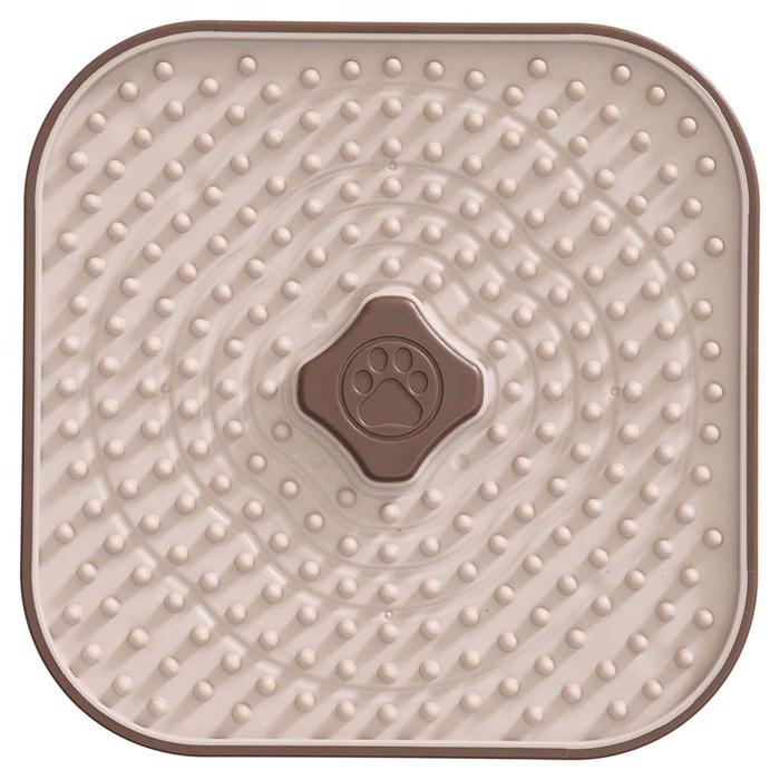 Companion Lick Enrichment Lick Plate For The Dog i ljusgrå Taupe