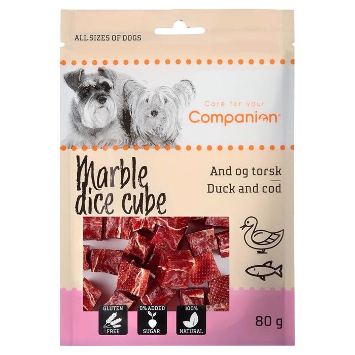 Companion Marble Dice Cube Tärningar med Anka & Torsk 80g