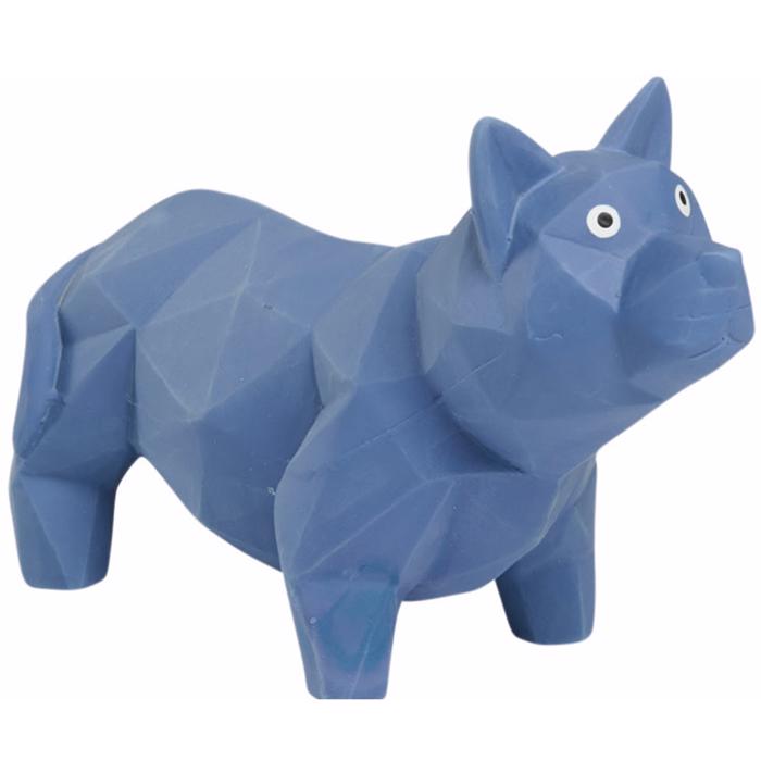 Companion Angular Latex Dog Toy Dog Dustyblue