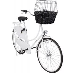 Trixie Cykelkorg För Hundar 5 kg Med Grid & Cushion Coal Grey