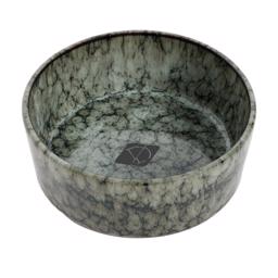 D&D Hundskål Keramisk Design Jasper Grön Marmor