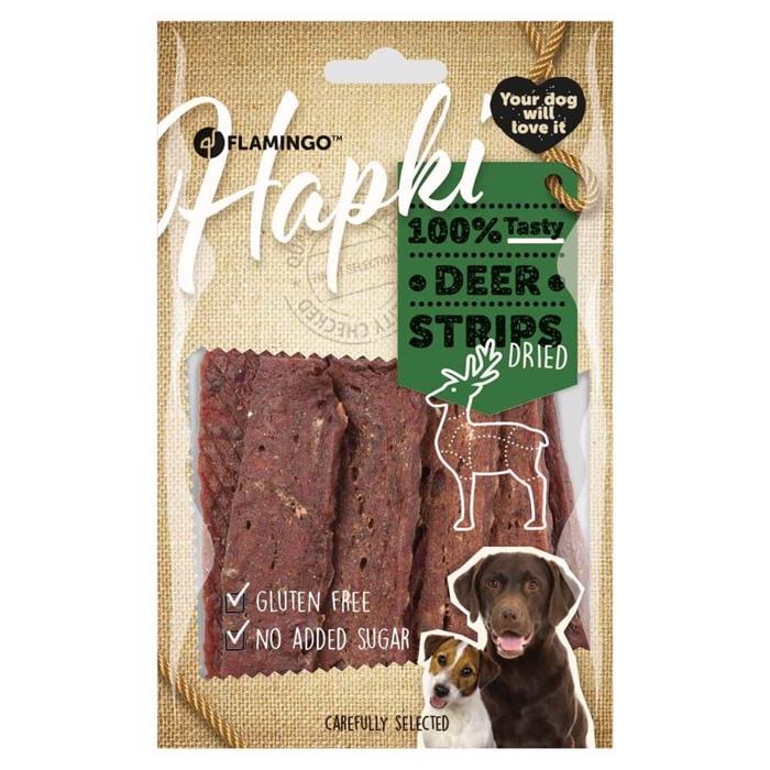 Hapki Deer Strips Torkade viltstänger 85g