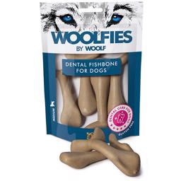 Woolfies från Woolf Dental Fishbone MEDIUM Dog Snack Tandborste