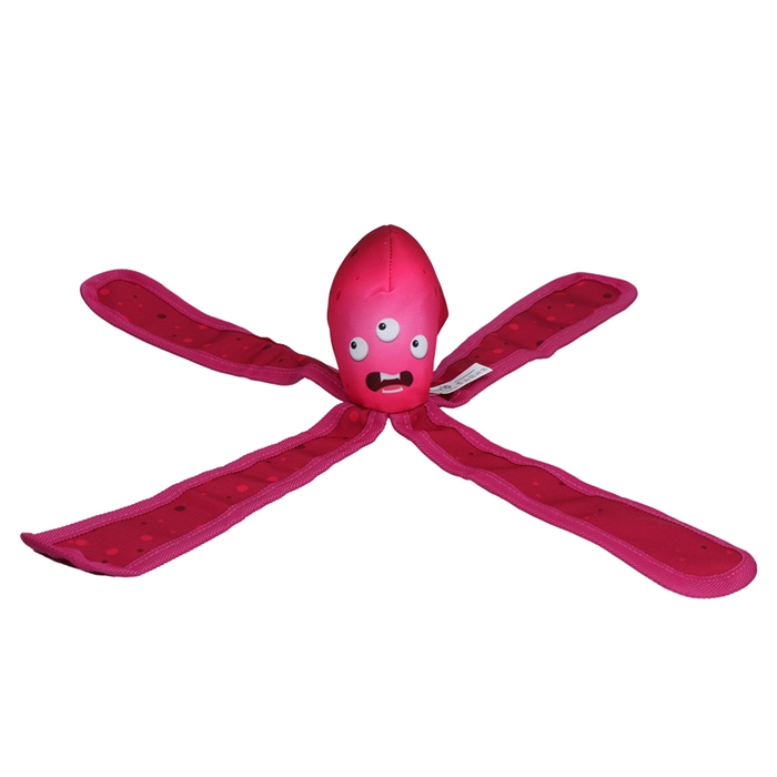 Dog Comets Alien Octo Kast- och Vattenleksak För Hunden PINK