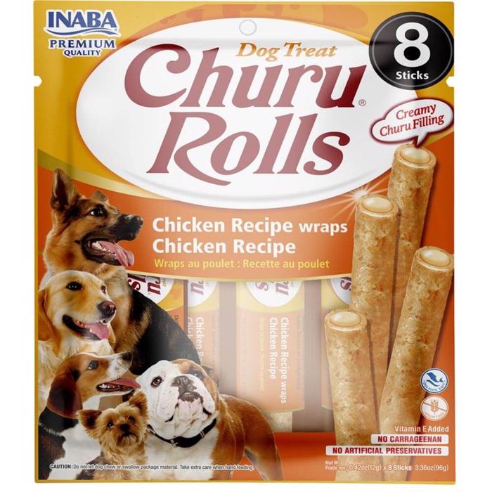 Inaba Churu Chicken Rolls With Chicken Cremefyllda Snackrullar